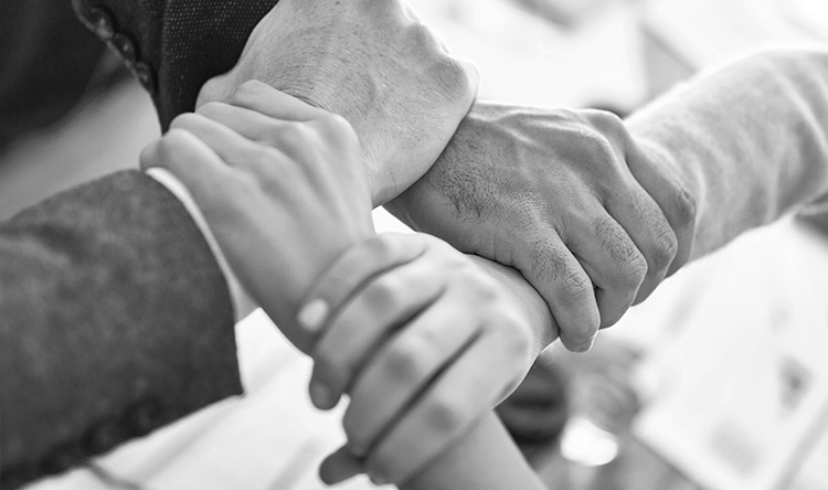 Holding Hands  B&W